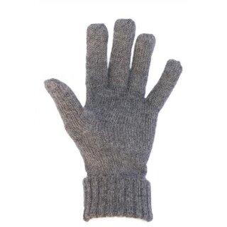 Alpaka Fingerhandschuhe gefüttert S schwarz