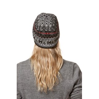 Alpaka Mütze ANDEN VIENTOS Alpaka gefüttert Jacquard-Strick