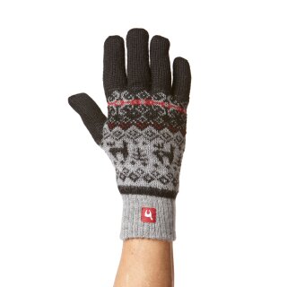 Alpaka Finger-Handschuhe ANDEN VIENTOS Alpaka gefüttert Damen Herren