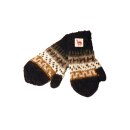 Alpaka Kinder Fausthandschuhe M schwarz