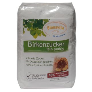 Birkenzucker Staubzucker (Xylit) Cellobeutel 600g