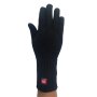 Damen Herren Fingerhandschuhe UNI aus Alpaka-Garn schwarz XS