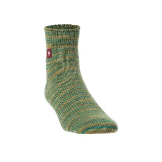 Alpaka FREIZEIT-SOCKEN melierte Alpaca-Wolle S 36-38 grün-meliert
