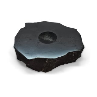 Schungit-Untersetzer klein für Kugel bis 5cm