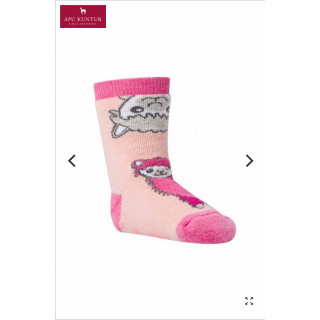 Alpaka Mädchen ABS Socken mit Alpaka Motiv