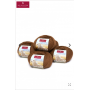 5er-Pack Baby-Alpaka Wolle REGULAR 5x50g 100m Nadel 4-4,5 Strick-H&auml;kel-Garn Nm 4/8 braun