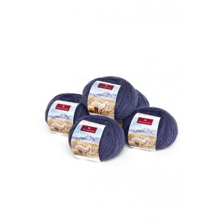 5er-Pack ALPAKA WOLLE SOCKENGARN 5x50g 200m dunkelblau
