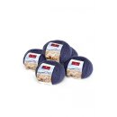 5er-Pack ALPAKA WOLLE SOCKENGARN 5x50g 200m dunkelblau