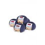 5er-Pack ALPAKA WOLLE SOCKENGARN 5x50g 200m dunkelblau