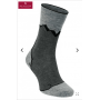 Premium Alpaka Wandersocken blau-grau M 39-41