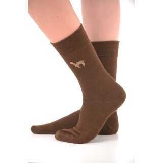 Alpaka Business Socken 39-41 braun